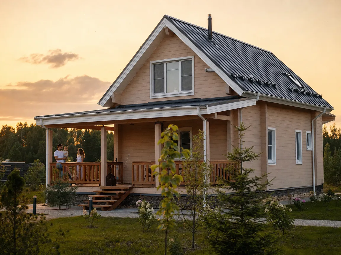 Дом «Ольха» для семьи Ковалёвых, д. Лужки, Истринский округ